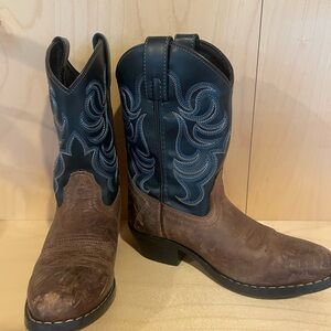 Kids Western Cowboy Boots - Brown and Black